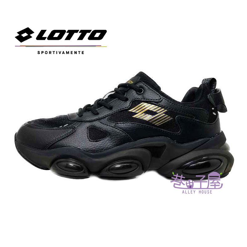 【零碼255/275】LOTTO樂得-義大利第一品牌 鞋 黑侍 氣墊籃球鞋 運動鞋 [LT2AMB6590] 黑【巷子屋
