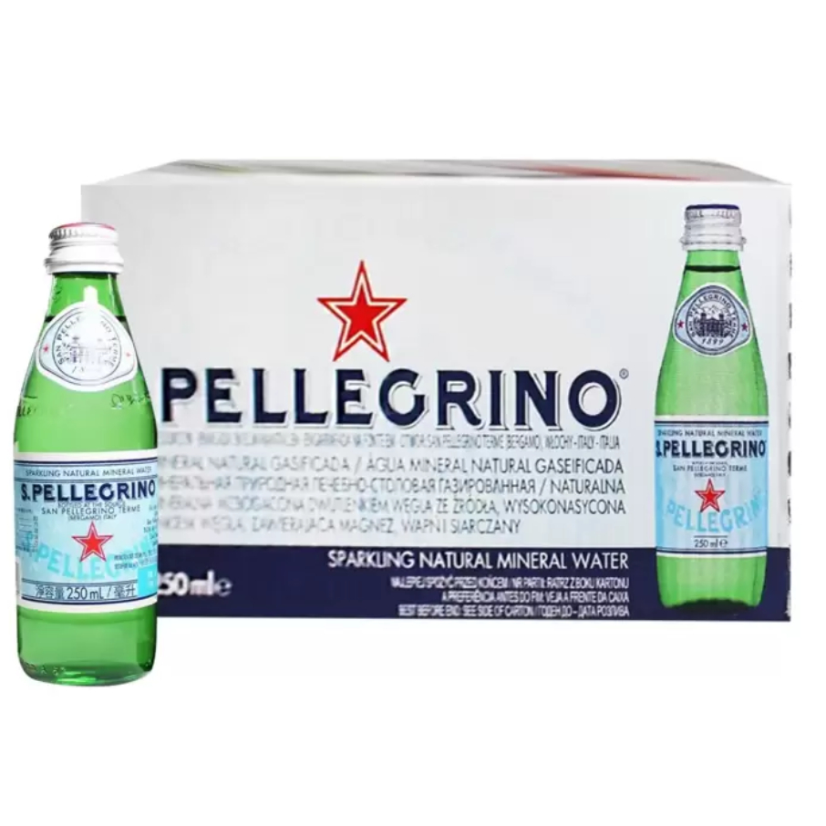 COSTCO 線上代購🌈San Pellegrino 聖沛黎洛 天然氣泡水 250毫升 X 24瓶