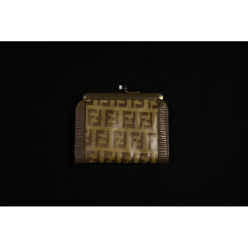 Fendi 口金零錢包| Vintage Zucca Kisslock Coin Purse