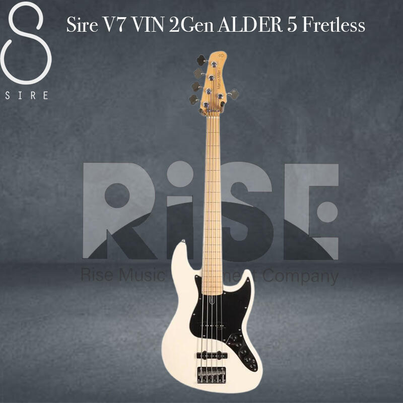 【又昇樂器】公司貨 Sire V7 VIN 2Gen ALDER 5 Fretless 無琴格 Bass/電貝斯