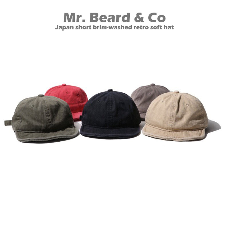 【MBC】日系 可調式 短帽簷 工裝 復古軟帽