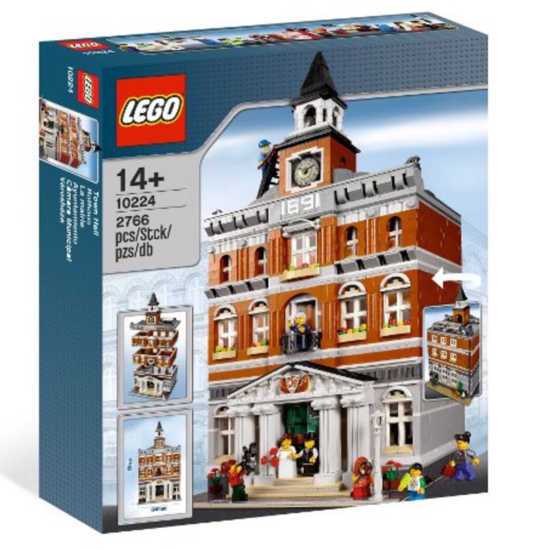 樂高 公司貨 LEGO 10224 Town Hall 市政廳 絕版品 街景系列