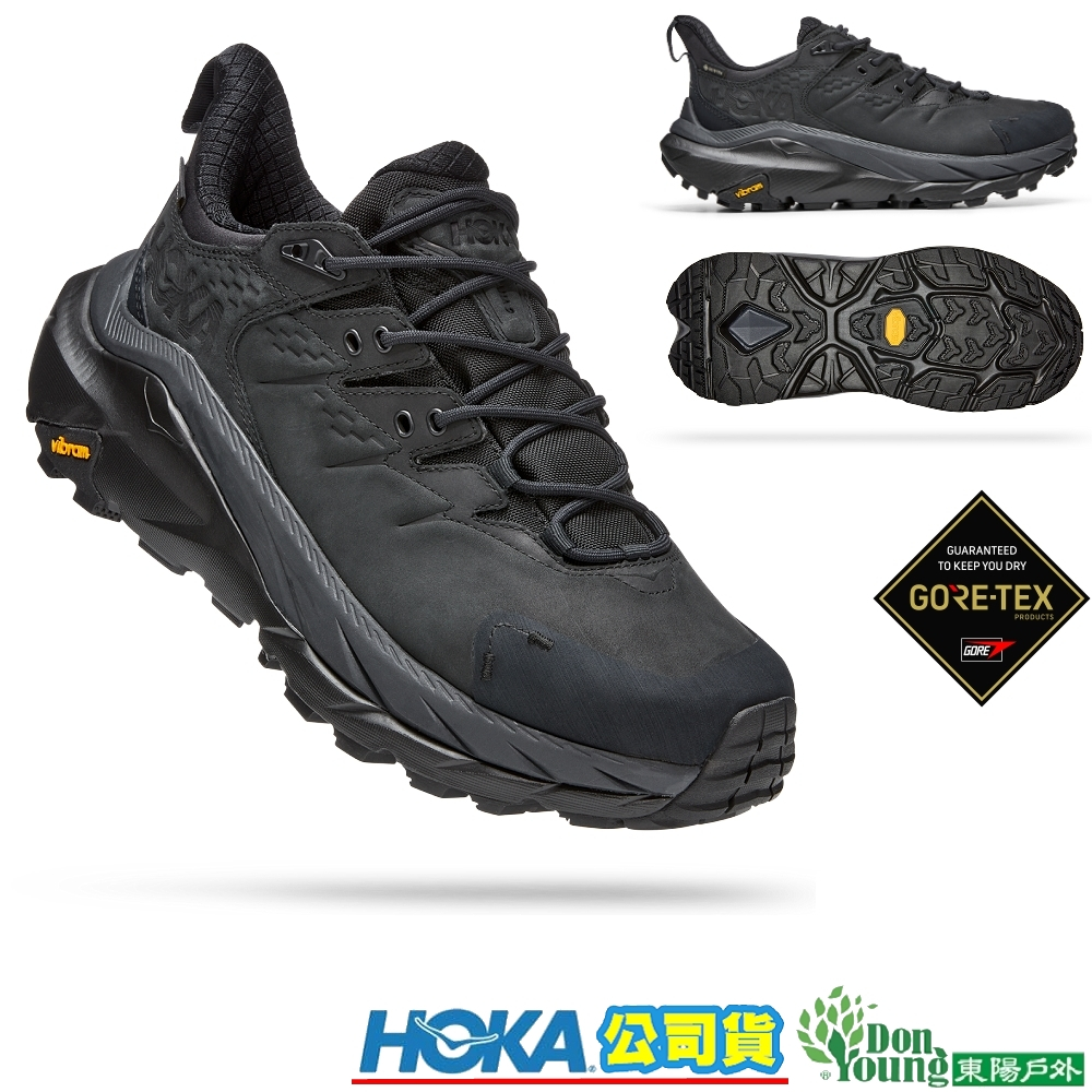 【HOKA】男 Kaha 2 LOW GORE-TEX 短筒健行登山鞋 黑HO1123190BBLC