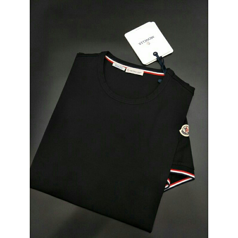 MONCLER 短袖T恤 短袖 素T 黑色 S-XL
