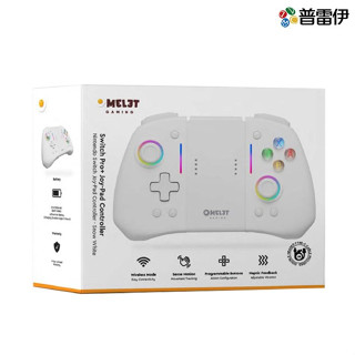 【NS周邊】Omelet Switch Pro+遊戲控制器《冰雪白》【普雷伊】