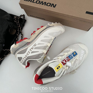 TINI- Salomon XT-4 OG 米灰 白灰 慢跑鞋 休閒鞋 471331