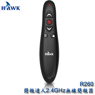 【3CTOWN】含稅 新版 HAWK R260 紅光 簡報達人2.4GHz無線簡報器 12-HCR260RBK