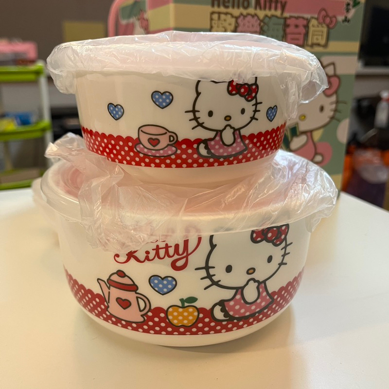 Hello Kitty 陶瓷保鮮碗組