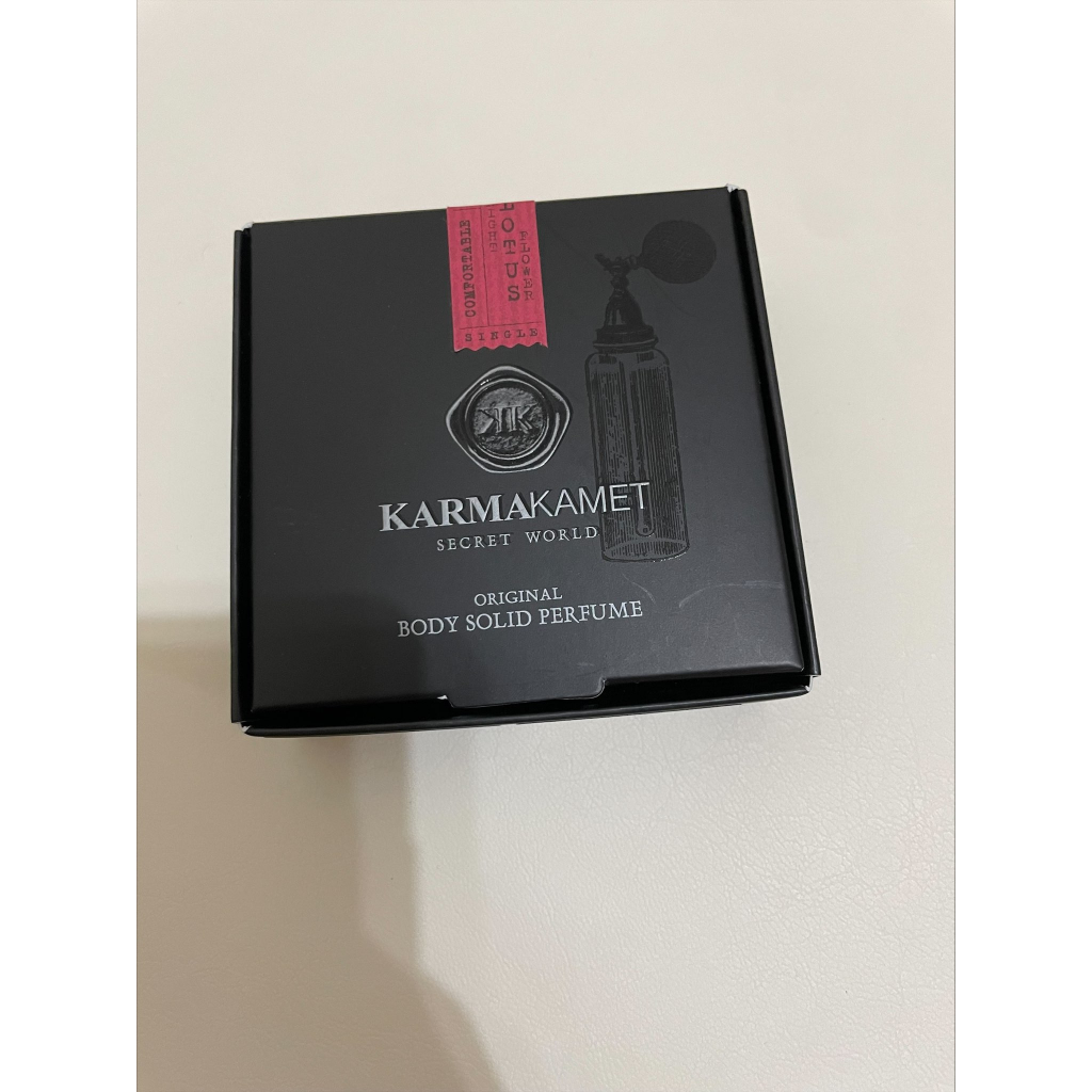 泰國 KARMAKAMET 頂級黑盒香膏 體香膏 夜蓮香味 15g 9.9成新