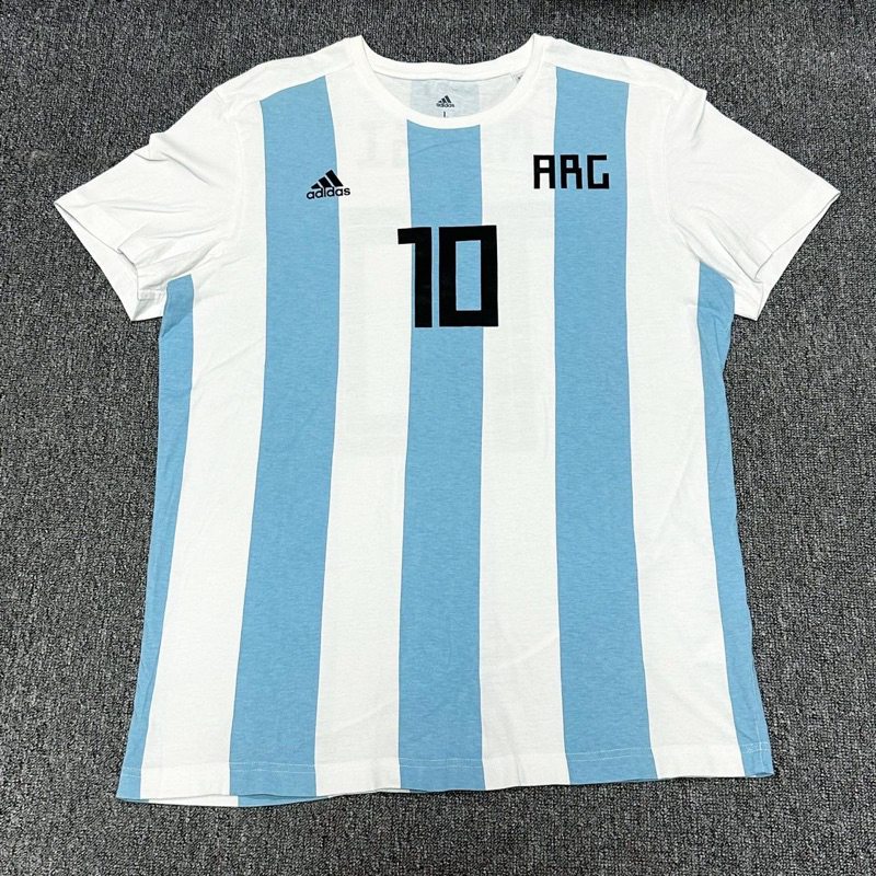 Adidas 世界杯足球賽MESSI #10 Tee CW2146  尺寸 : L