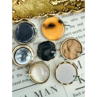 i50128 合金裝飾鈕扣💓簡潔設計金屬鈕扣大衣外套扣子💓DAda緞帶