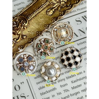 i50143 合金裝飾鈕扣💓新古典風金屬鈕扣大衣外套扣子💓DAda緞帶