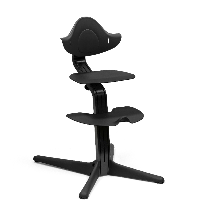 【公司貨】丹麥Nomi baby多段成長椅 - 黑櫸木 (黑色椅腿+座椅)