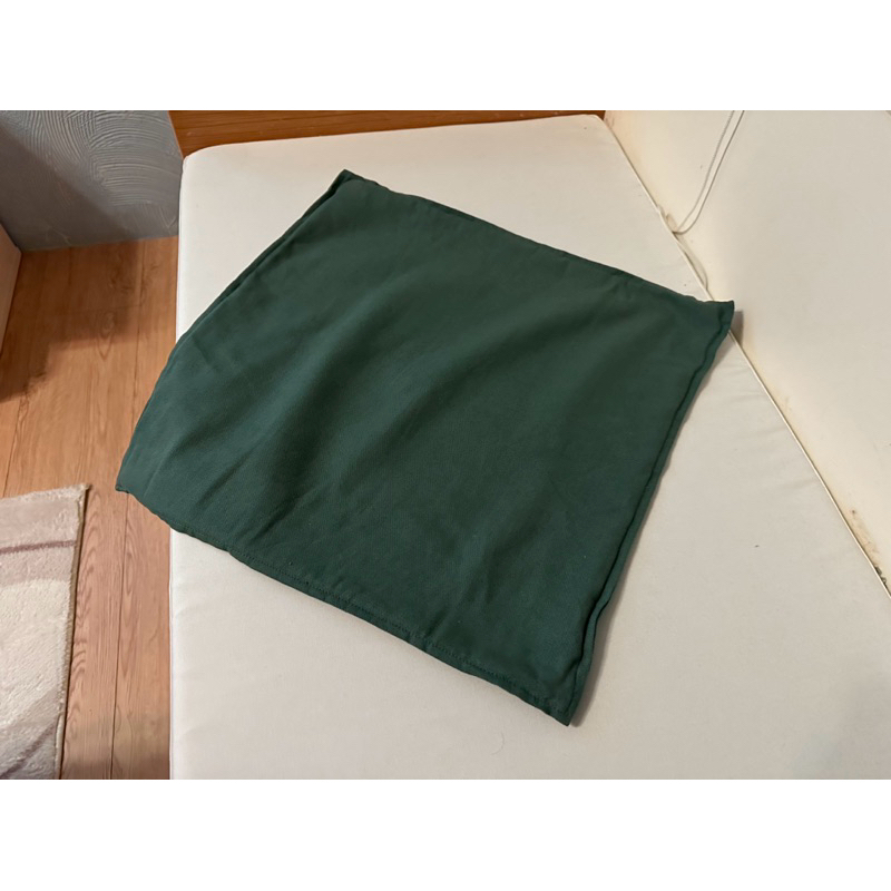售，99%新的Muji無印良品牛津布抱枕套，綠色，43x43（公分），台灣公司貨，直購99