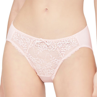 SWEAR 思薇爾 輕醇BRA系列 M-XL 涼感 蕾絲 低腰 三角 女內褲 (嬰兒粉)