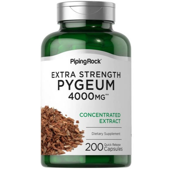 Piping Rock非洲刺李膠囊 臀果木 Pygeum 4000mg 200顆 快速釋放膠囊