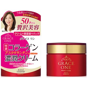日本製 KOSE 特濃彈力彈護精華 抗老乳霜 膠原蛋白乳霜 保濕乳霜 8合1面霜 GRACE ONE J00053485