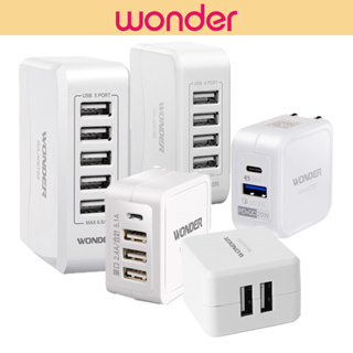 【WONDER 】旺德 快充頭(插頭可折疊)-PD20W/QC3.0、2.1A大電流、USB+TypeC充電器