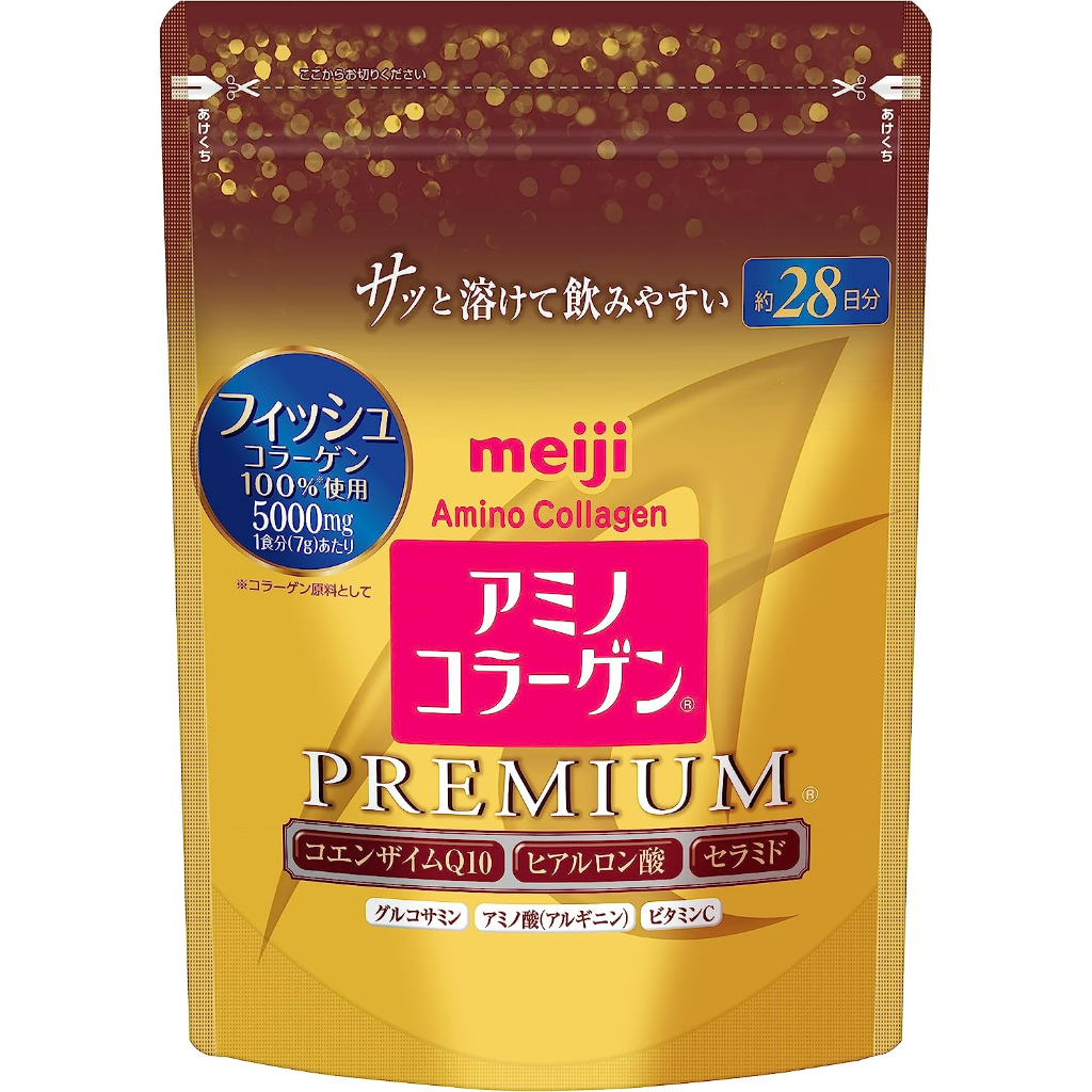 中秋出清價![現貨]日本 Orihiro meiji premium明治膠原蛋白金色版/黃金/28日 明治膠原蛋白粉!