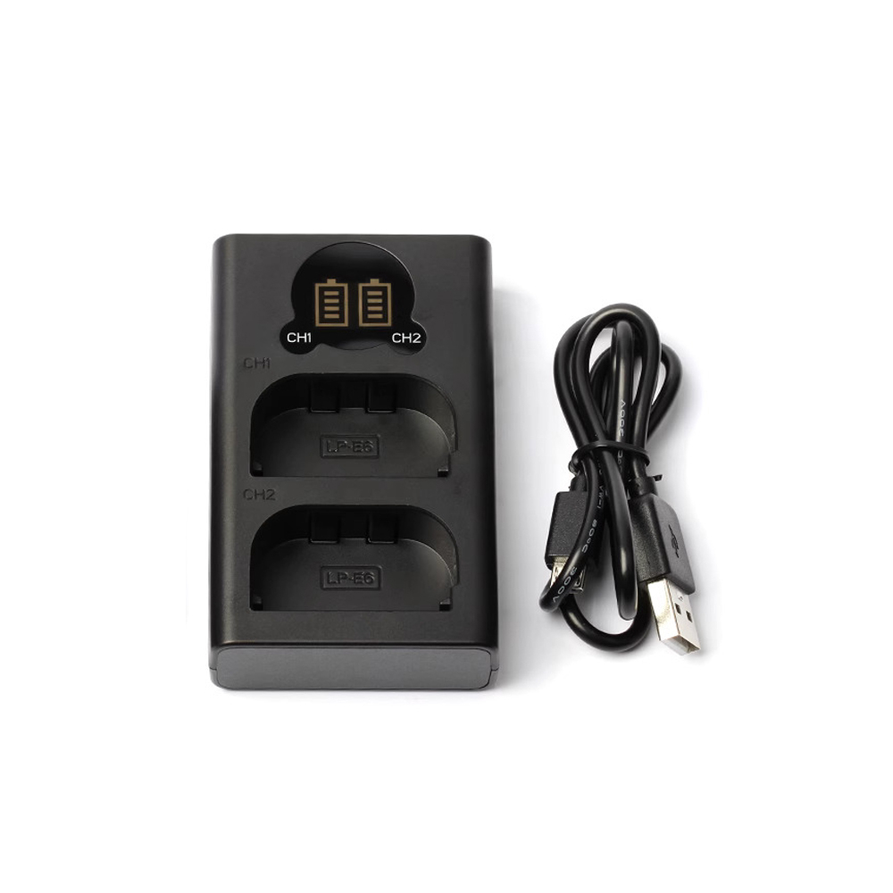 ZITAY 希鐵 LP-E6 USB雙槽充電器 支援Type-C快充 雙充座 LP-E6NH 可視電量 [相機專家]