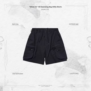 Goopi “MGear-S1” 4D Drawstring-Bag Utility Shorts - Black 1號