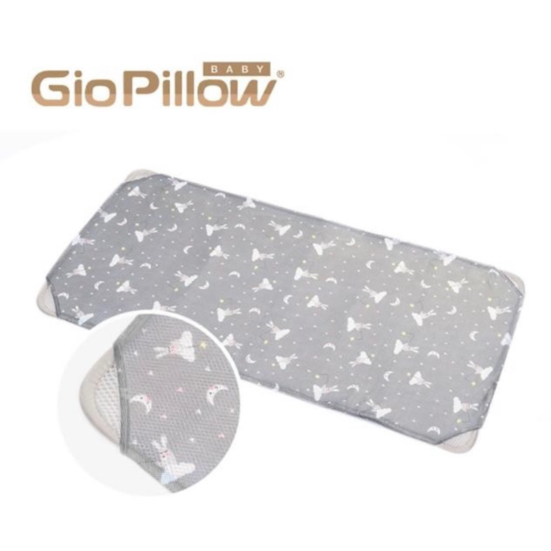 【GIO Pillow】智慧二合一有機棉透氣嬰兒床墊(M號60×120cm) 二手 晚安兔兔