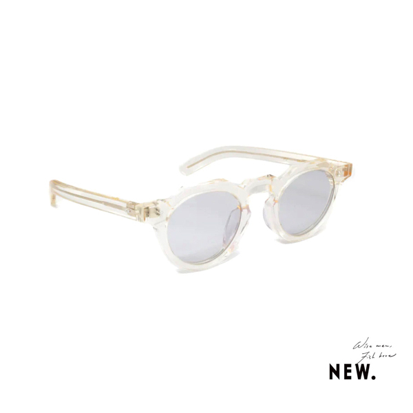 GOODFORIT/日本New. Eyewear Few F5 Glasses厚切醋酸纖維板料皇冠平底船型墨鏡/透明淺黃