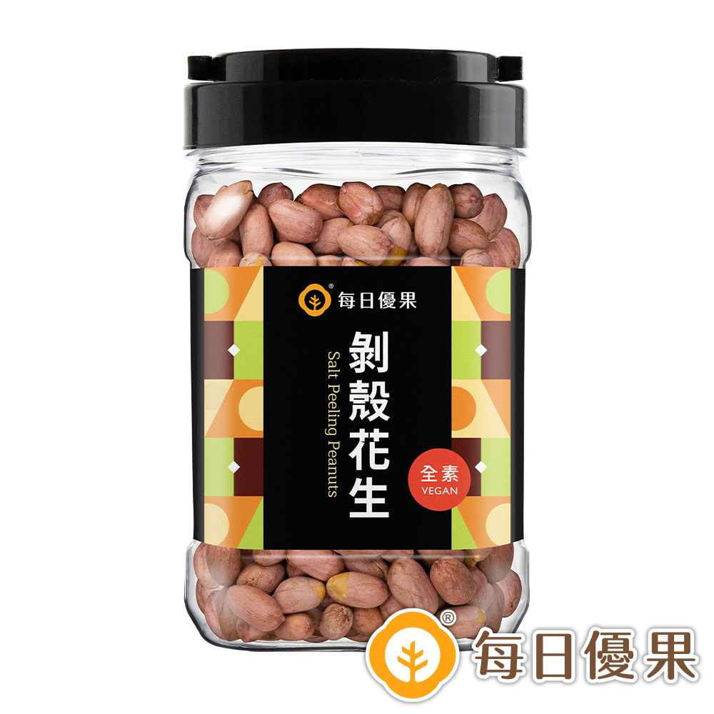 每日優果 罐裝剝殼花生350G