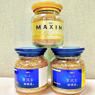 日本 AGF 即溶咖啡 箴言咖啡 即溶黑咖啡 罐裝 80g MAXIM 贅沢咖啡 咖啡 黑咖啡 日本咖啡 咖啡粉 現貨