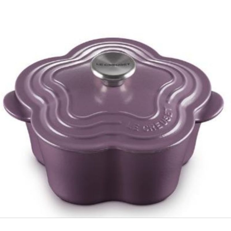 全新Le Creuset 霧面水晶紫深花鍋20cm