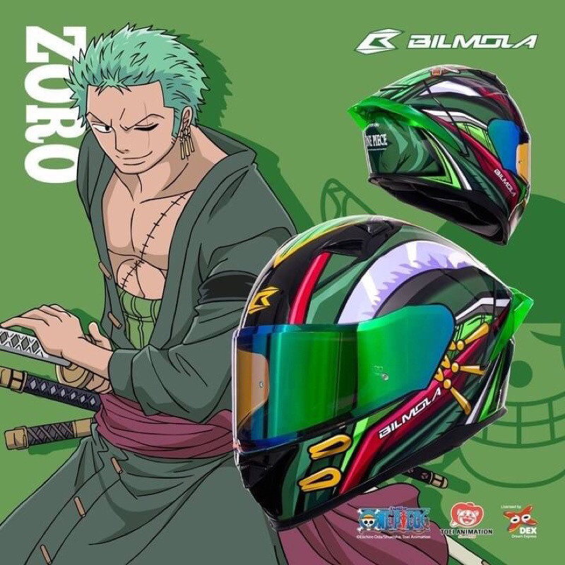 【丹格】BILMOLA VELOCE S  ZORO 羅羅亞·索隆 ONE PIECE 海賊王 航海王 全罩安全帽