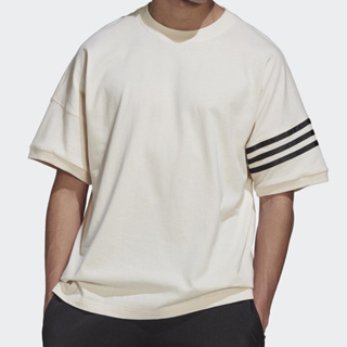 Adidas New C Tee 男款 米白色 運動 休閒 垂肩 落肩 國際版 寬鬆 棉質 短袖 上衣 HM1874