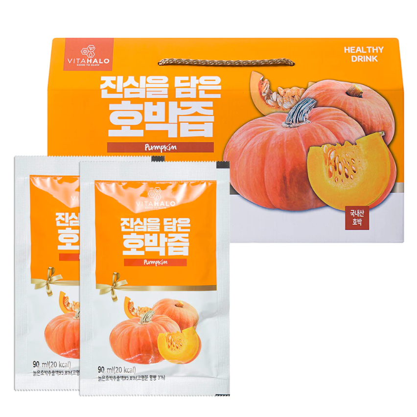 現貨 韓國VITAHALO 南瓜汁 甜菜根汁  90ml/包  韓國國產