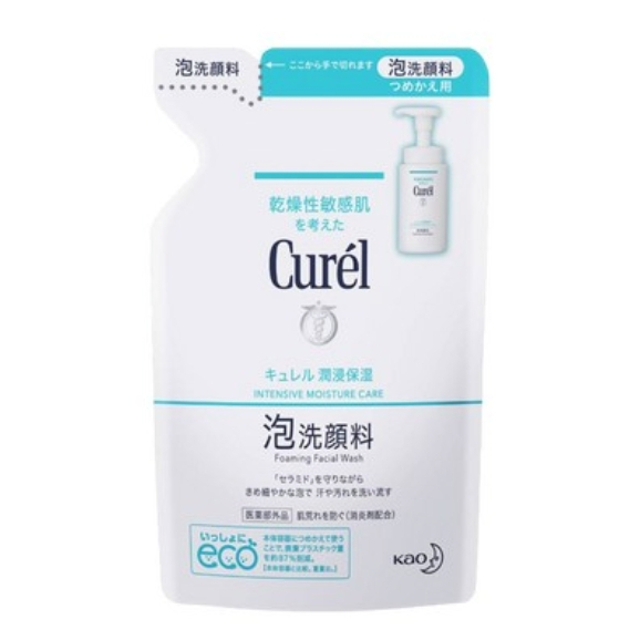 Curel珂潤潤浸保濕洗顏慕絲補充包130g