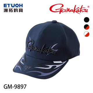 がま GAMAKATSU GM-9897 (黑) [漁拓釣具] [帽子]
