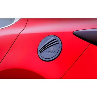 【車王汽車精品百貨】馬自達 Mazda 3 馬3 馬自達3 AXELA 全新馬3 碳纖維紋 油箱裝飾蓋 油箱蓋貼
