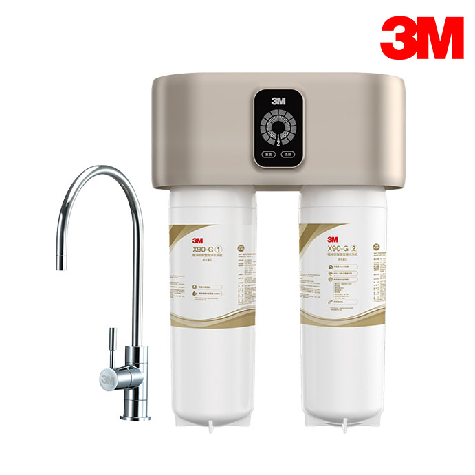 【3M】X90-G 極淨倍智雙效淨水系統 淨水器 處理量8000公升 三檔軟化 X90G【零利率＋到府安裝】