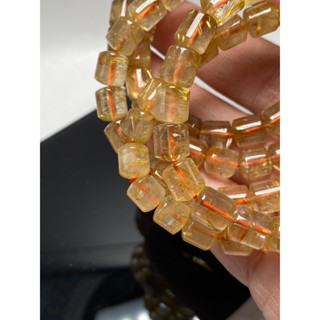 【Rich手作】桶珠 路路通 鈦金 鈦晶 金髮 髮晶 手鍊 手珠 手串 圓珠 水晶 招財 現貨在臺