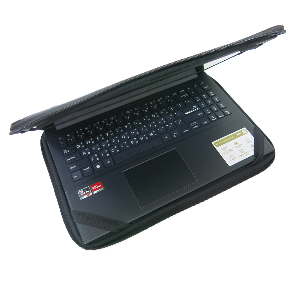 【Ezstick】ASUS VivoBook 15 E1504 E1504FA 三合一防震包組 筆電包組(15WSS)