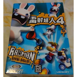 【絕版PC-GAME】英文版 雷射超人4 雷曼兔 瘋狂兔子 Rayman Raving Rabbids 英特衛