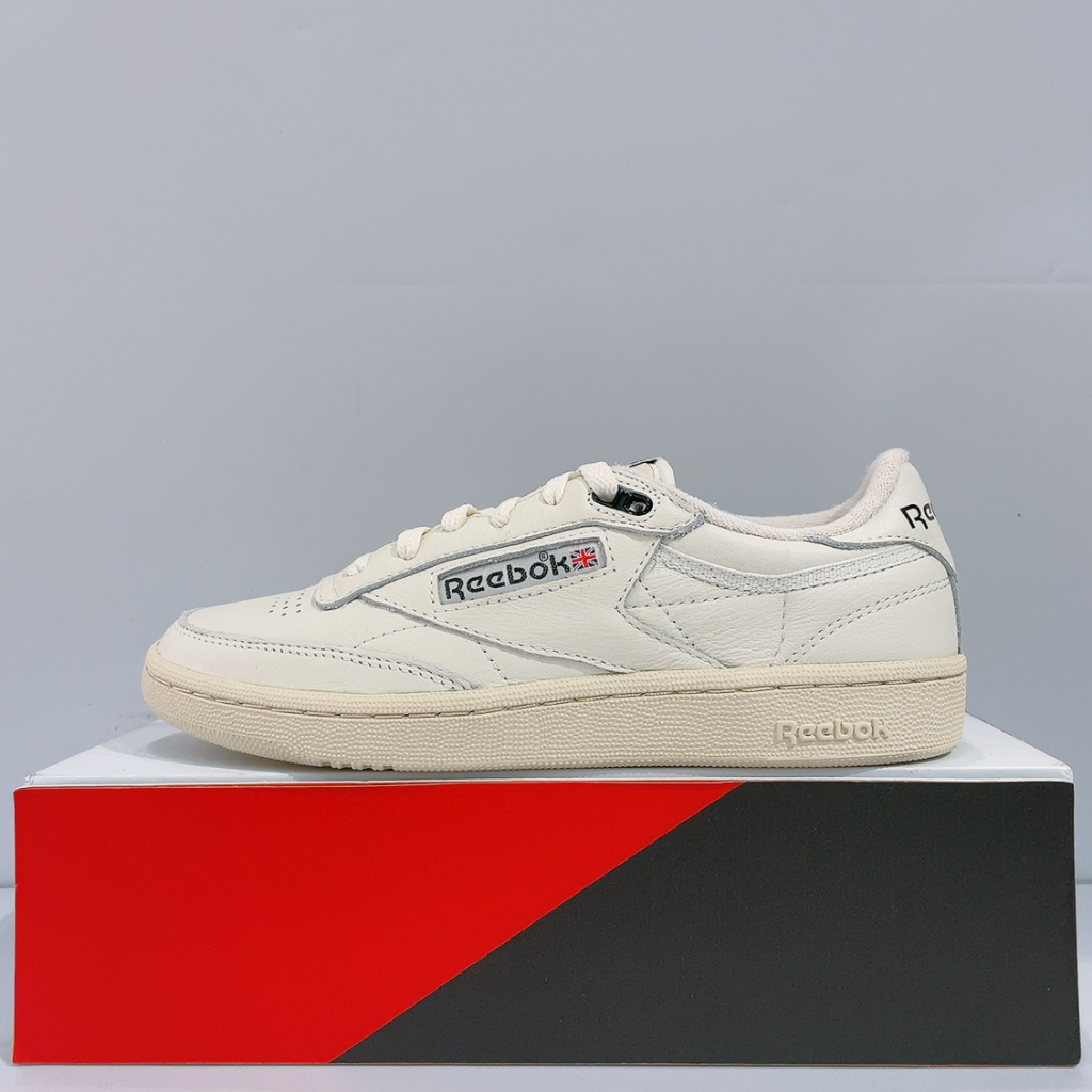 REEBOK CLUB C 85 VINTAGE 男女款 米色 皮革 舒適 經典款 板鞋 休閒鞋 100033000