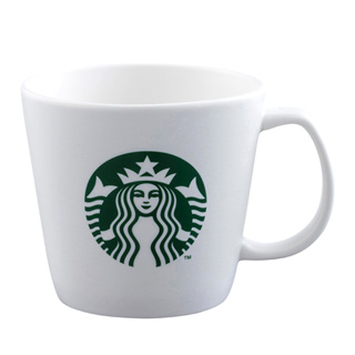 Starbucks 星巴克 SIREN 經典女神Logo陶製白色馬克杯 12/16oz【Sunny Buy】
