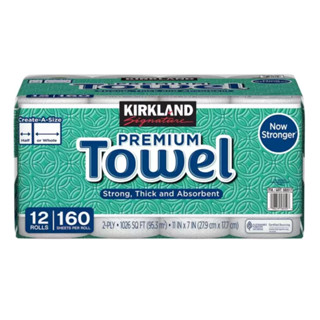 Kirkland Signature 科克蘭 隨意撕特級廚房紙巾 160張 X 12捲