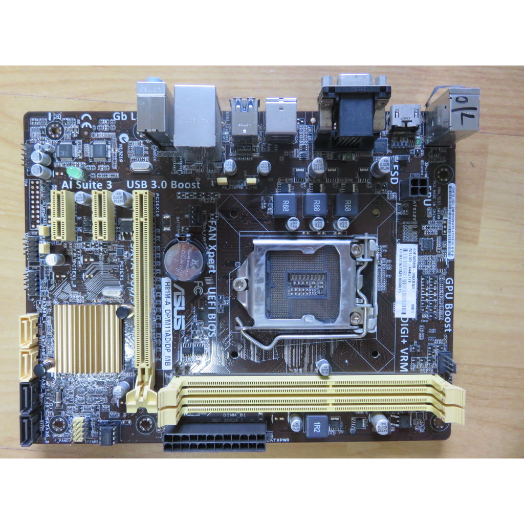 A.1150主機板-華碩 H81M-A_DP/M11AD/DP_MB DDR3雙通道i3/i5/i7 直購價410