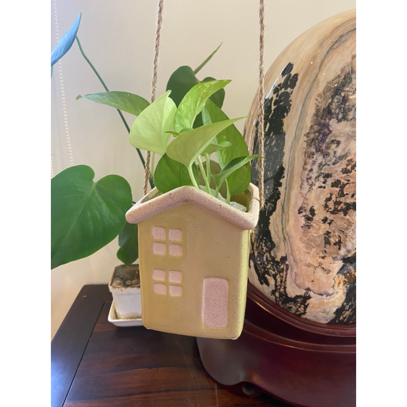 【全新商品】晨黃小屋吊掛花盆#🍀生活工場#禮物＃ 交換禮物 生日禮物