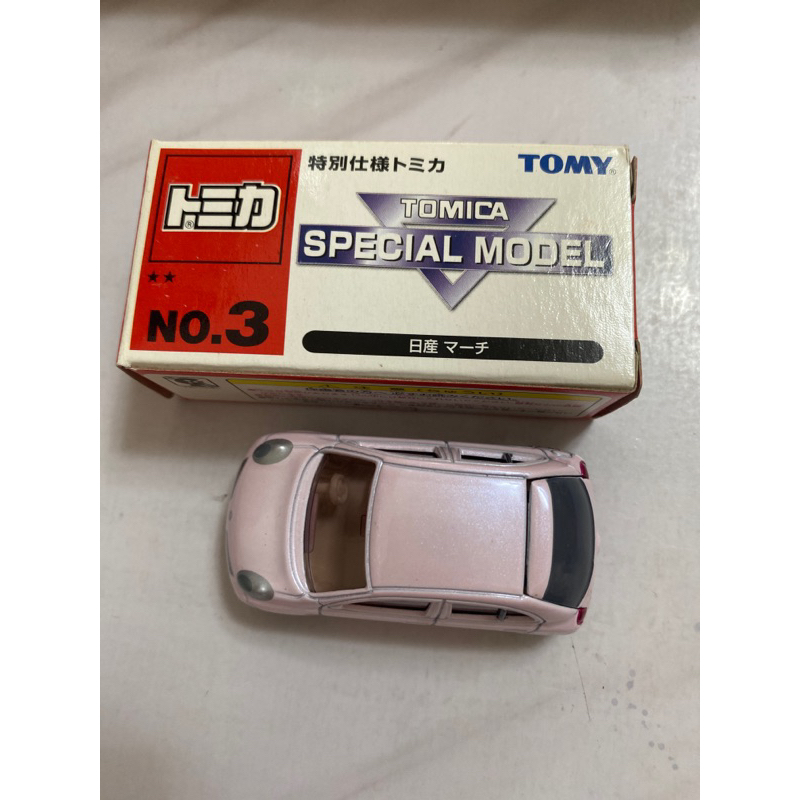 Tomica special model 舊藍標 2星 No.3 Nissan March(盒微白邊）