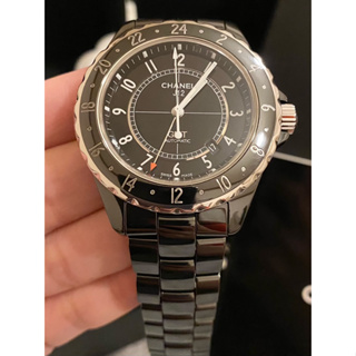 合法登記 保證真品‼️9成新 附保固 大錶面 GMT Chanel 香奈兒 J12 特殊款 42mm 機械錶