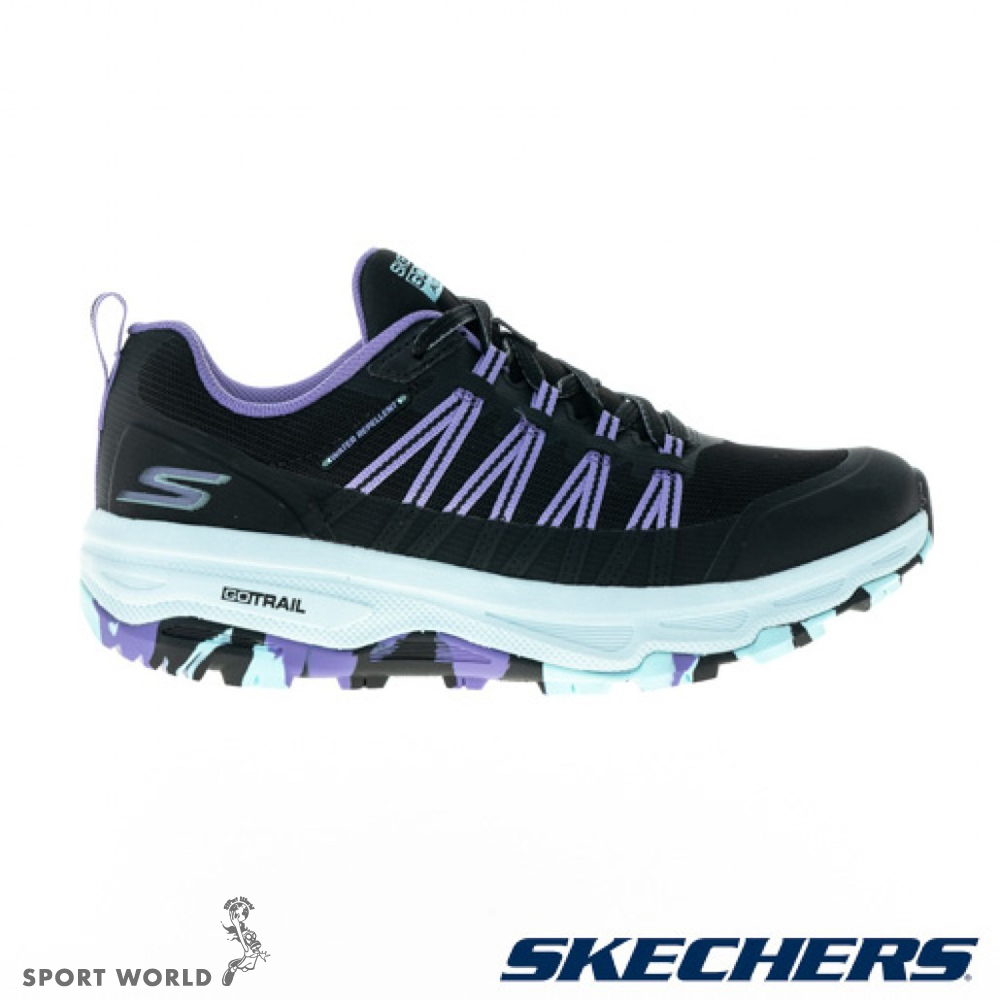 Skechers 女鞋 越野鞋 Go Run Trail Altitude 防潑水 黑紫【運動世界】128222BKLV