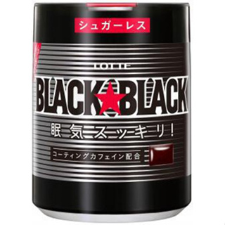 《現貨速發》日本直進 🎀LOTTE樂天🎀BLACK X BLACK 黑提神強烈刺激薄荷口香糖140g