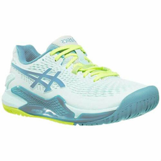 Asics 亞瑟士 網球鞋 GEL-Resolution 9 D 寬楦 女鞋 水藍 亞瑟膠 緩震 1042A226400